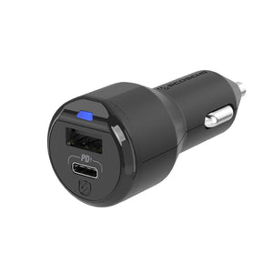Scoche PowerVolt USB-C & USB-A 18 Watt Car Charger - Power Delivery