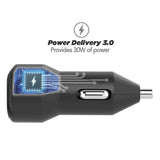 Scoche PowerVolt USB-C & USB-A 18 Watt Car Charger - Power Delivery