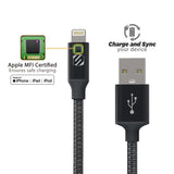 Scoche StrikeLine Braided Lightning Cable - 4ft